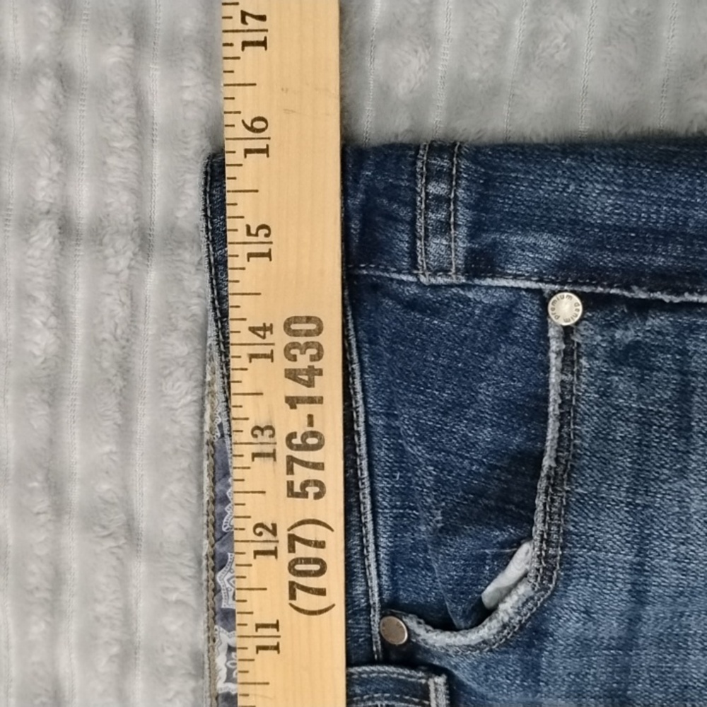 PAIGE Dark Blue Flare Jeans - Picture 8 of 14